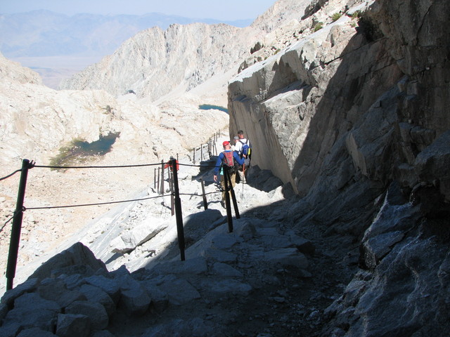 Half way down the switchbacks