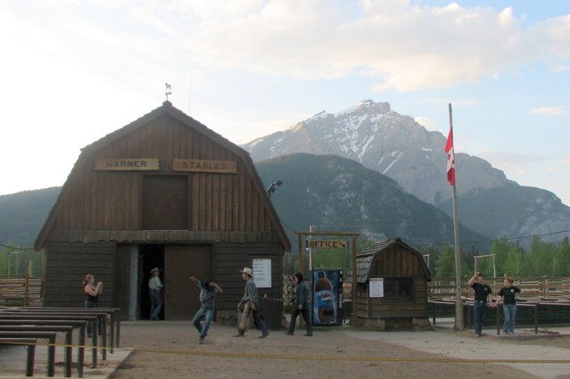 The end of the day. The horses are fed, tourists are herded, and the cowboys can go home.