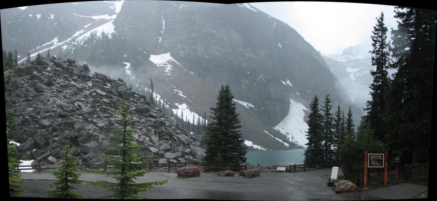 Moraine Lake - in the rain