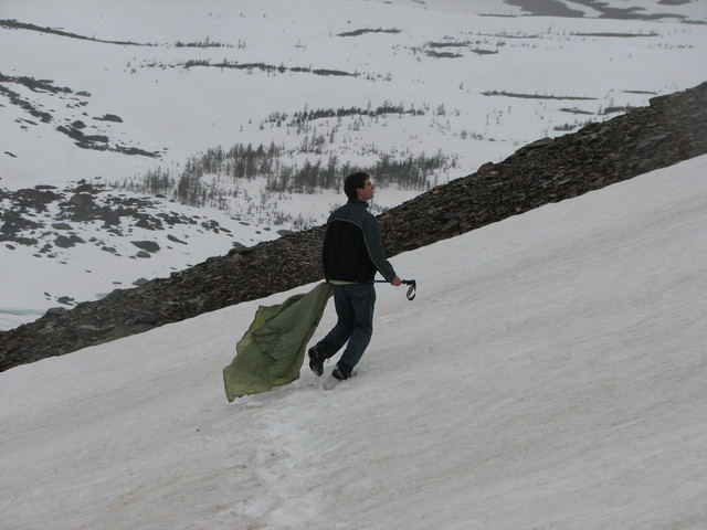 Snow sliding