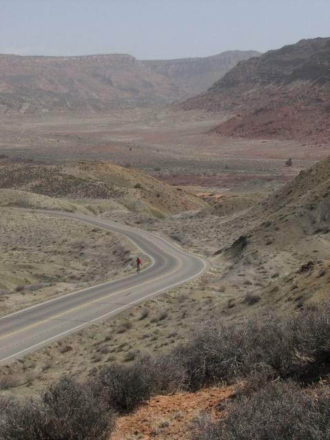 Ashley, fighting uphill against the wind