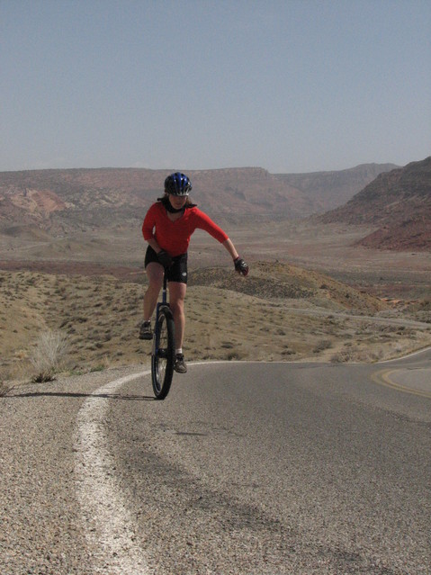 Ashley getting closer to the top, in a strong wind