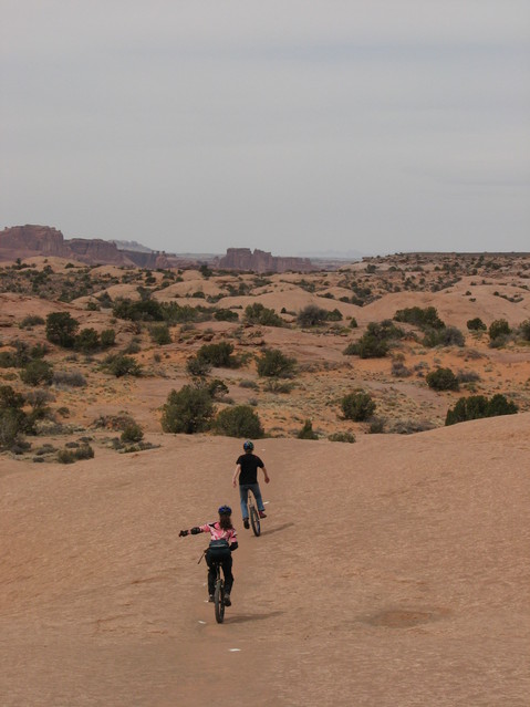 Ashley starting on the trail