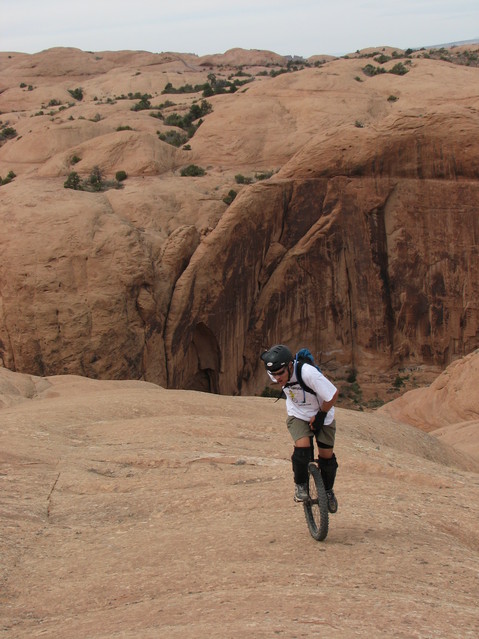 Chris, working it back up from the canyon edge