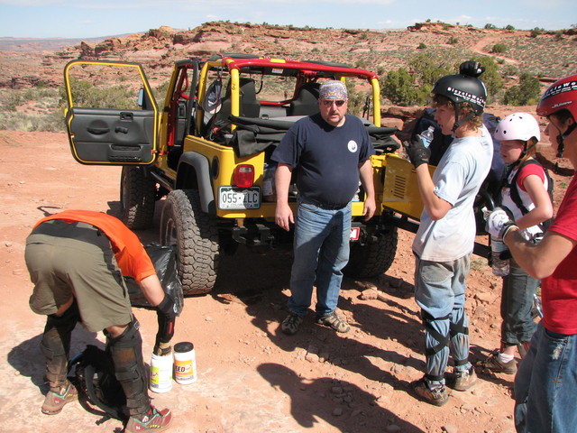 Water stop at top