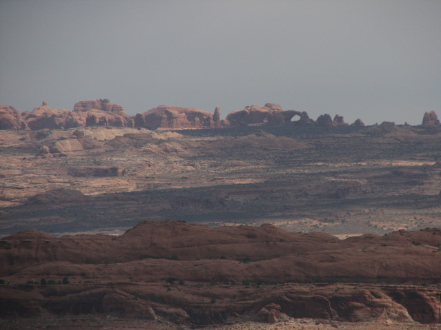 Arches National Park, from far away