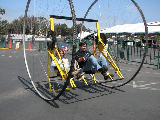img_7804.jpg: Each passenger controls one wheel: Cooperation required!