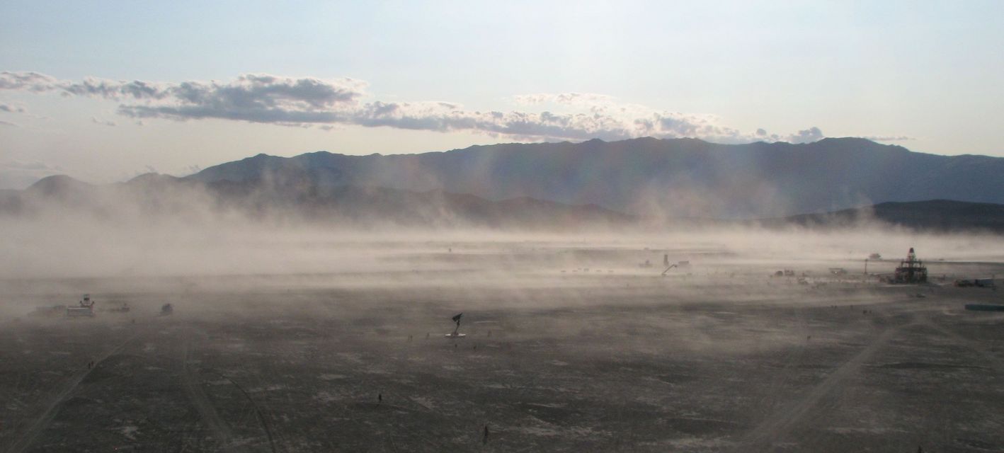 Dust on the playa